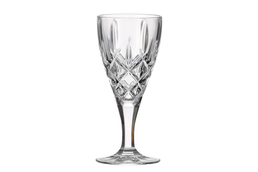 ΠΟΤΗΡΙ ΚΟΛΩΝΑΤΟ ΟΥΖΟΥ 180ml - CRYSTAL BOHEMIA Σετ 6τμχ