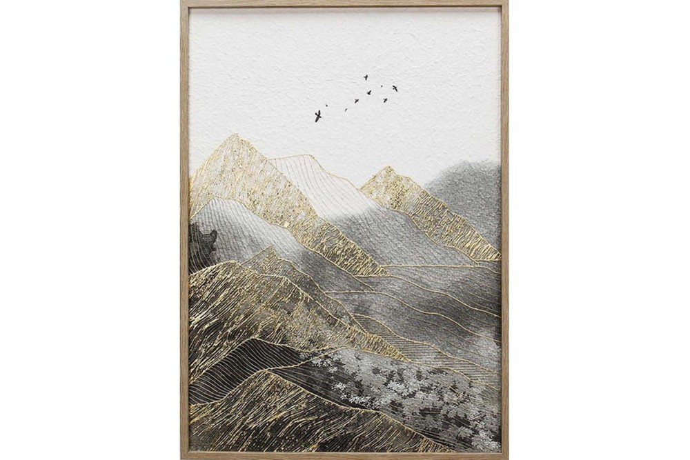 ΚΑΜΒΑΣ σε ΚΑΔΡΟ 50x70cm MOUNTAIN RANGE XCC237824 - ORIANA FERELLI®