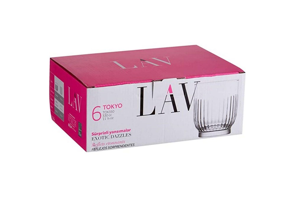 ΠΟΤΗΡΙΑ ΟΥΙΣΚΥ TOKYO 330ml - LAV Σετ 6τμχ