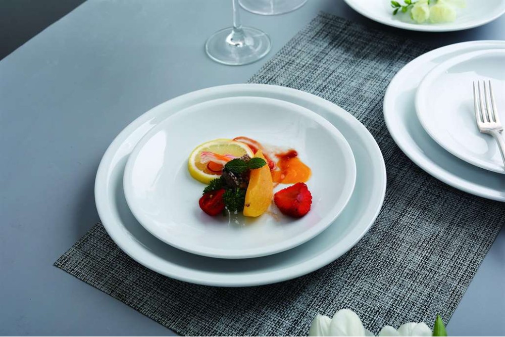 ΠΙΑΤΟ ΡΗΧΟ Φ25.5cm ΛΕΥΚΟ SLIM RIM - ORIANA FERELLI®