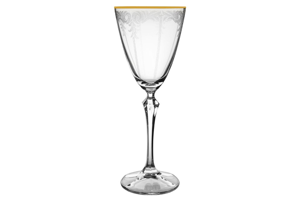 ΠΟΤΗΡΙ ΚΟΛΩΝΆΤΟ ΝΕΡΟΥ 350ml ELISAB-Q8890/G CRYSTALEX Σετ 6τμχ