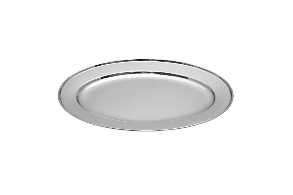 ΠΙΑΤΕΛΑ ΟΒΑΛ ΑΝΟΞΕΙΔΩΤΗ 4065-40cm - Max.Home®