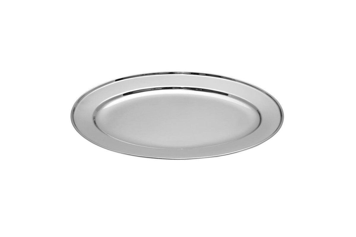 ΠΙΑΤΕΛΑ ΟΒΑΛ ΑΝΟΞΕΙΔΩΤΗ 4065-40cm - Max.Home®