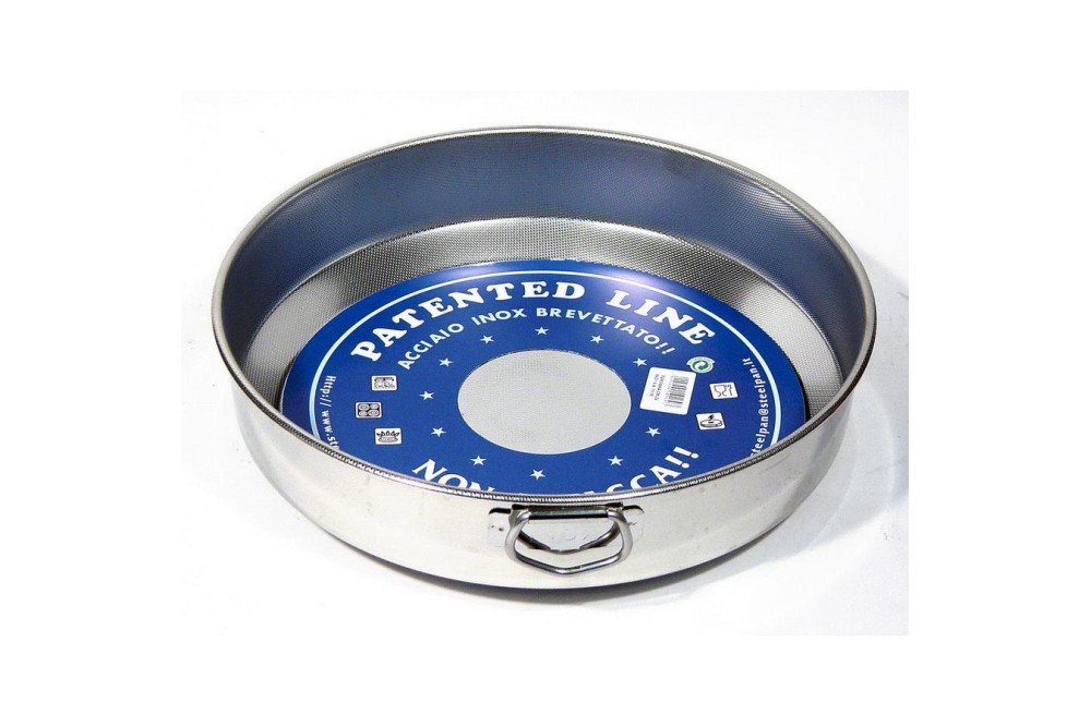 ΤΑΨΙ ΣΤΡΟΓΓΥΛΟ 40cm 11172 18/10 PATENTED - STEEL PAN