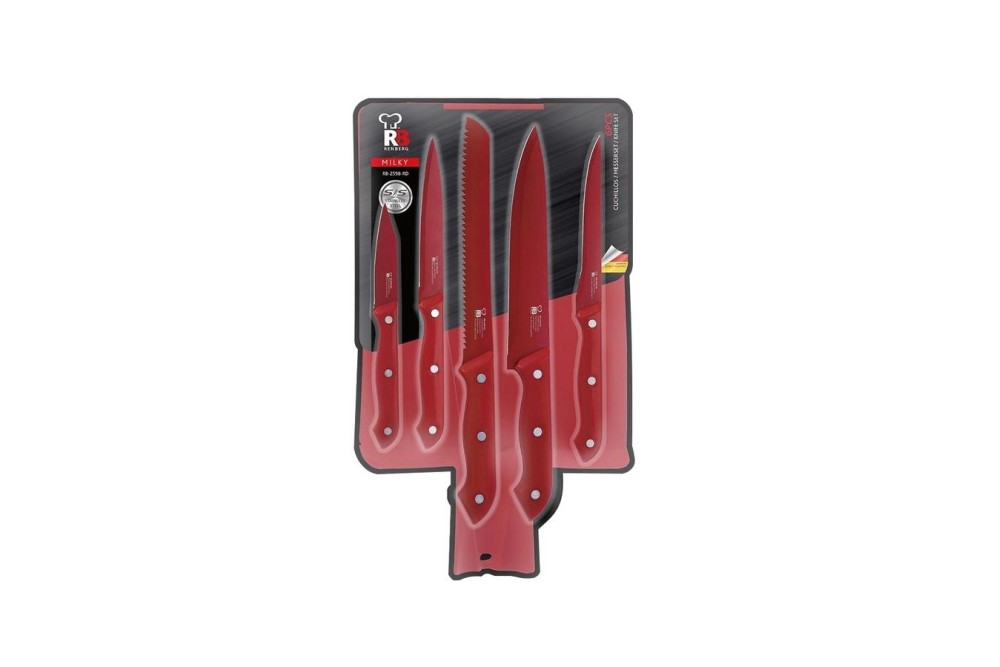 ΜΑΧΑΙΡΙΑ με ΕΠΙΦΑΝΕΙΑ ΚΟΠΗΣ TOLEDO RB-2598 ΣΕΤ 6τεμ. - BERGNER