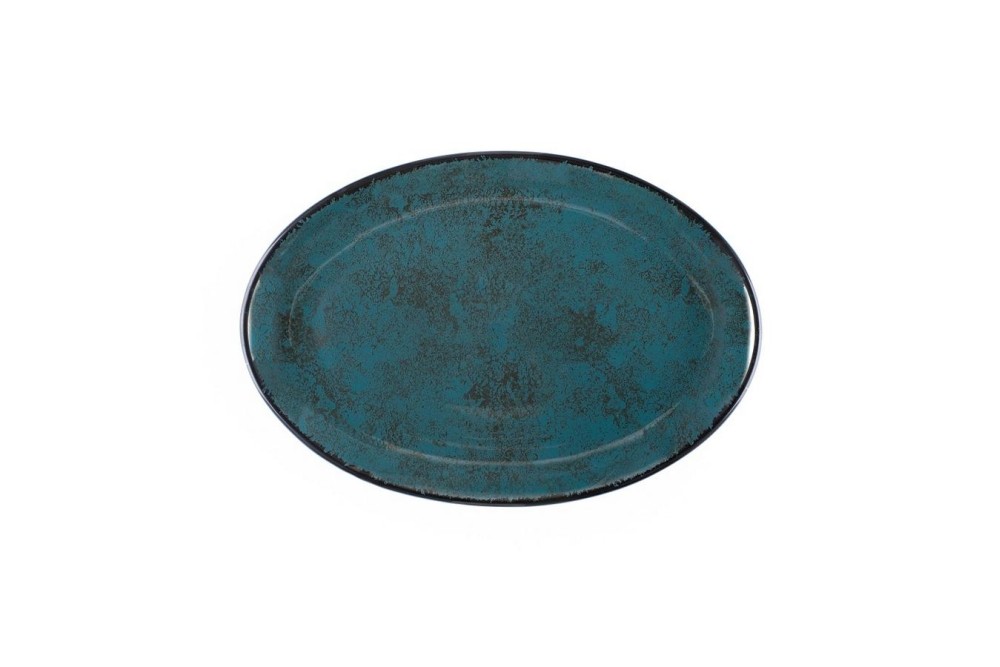 ΠΙΑΤΕΛΑ ΟΒΑΛ 31cm MOON SHADE 18274-99/TEAL- ORIANA FERELLI®