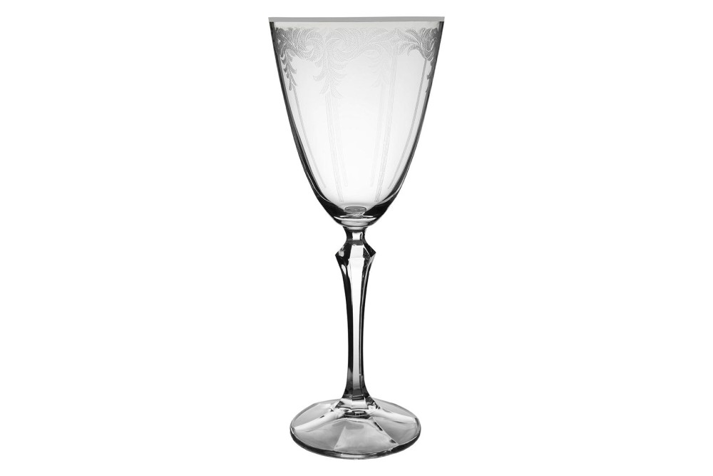 ΠΟΤΗΡΙ ΚΟΛΩΝΑΤΟ ΝΕΡΟΥ 350ml ELISABETH-Q8106/S CRYSTALEX Σετ 6τμχ