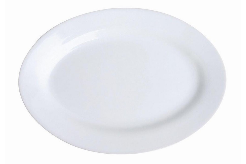 ΡΑΒΙΕΡΑ ΟΒΑΛ 24.5x17.5cm ΛΕΥΚΗ HORECA/ACCES. - ORIANA FERELLI®