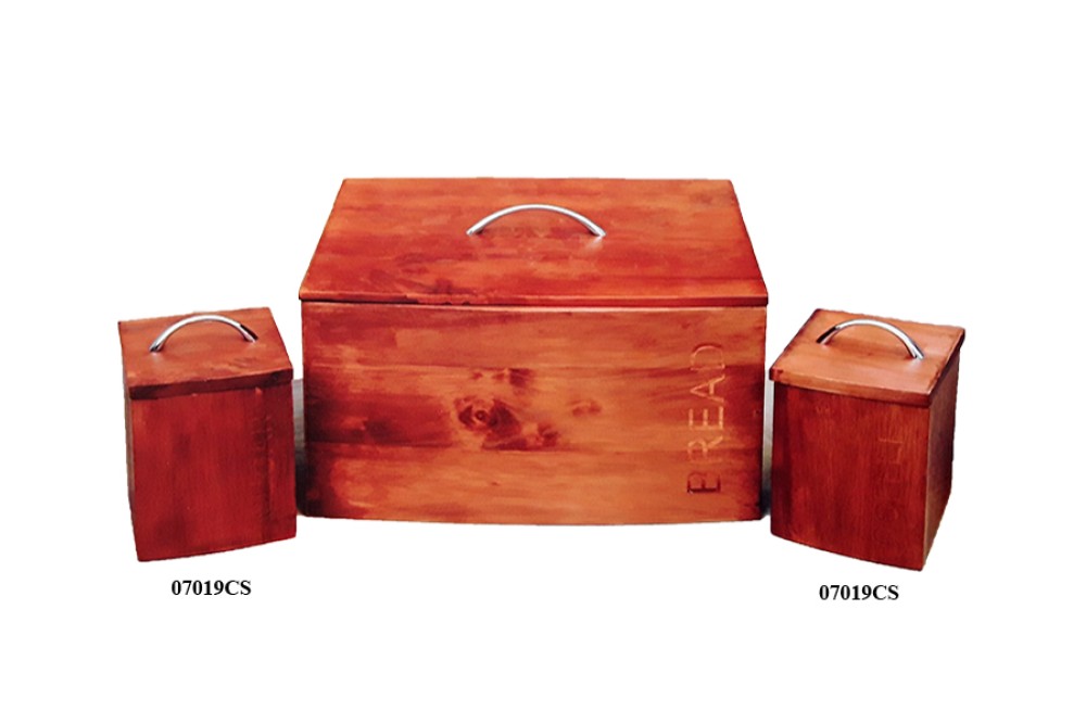 Βάζα Για Καφέ-Ζάχαρη Ξύλινα 07019CS