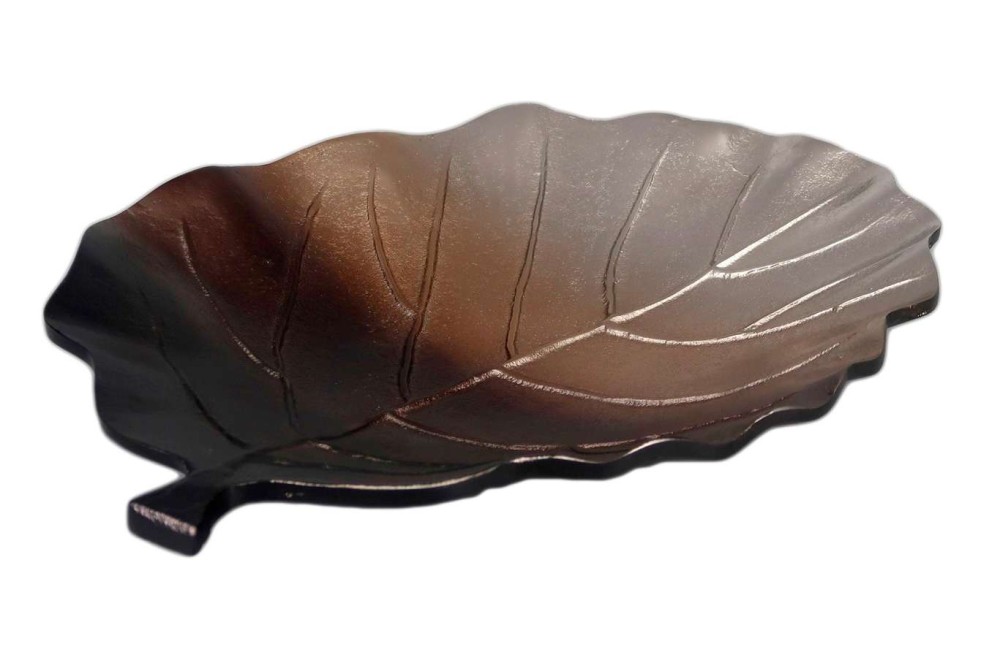 Πιατέλα μεταλλική διακοσμητική φύλλο