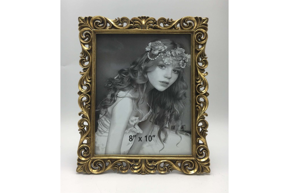 Κορνίζα Polyresin Χρυσή Ανάγλυφη 23911-81  20×25εκ.