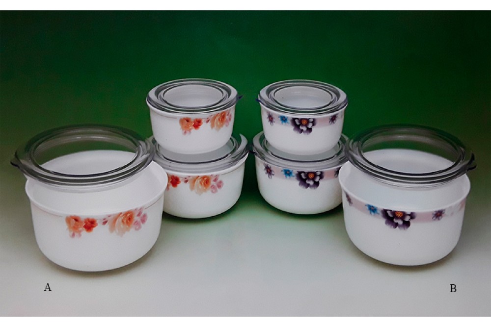 Σετ 3 Γυάλινα Οπάλ Τάπερ Με Πλαστικό Καπάκι Σετ 3 Γυάλινα Οπάλ Τάπερ Με Πλαστικό Καπάκι