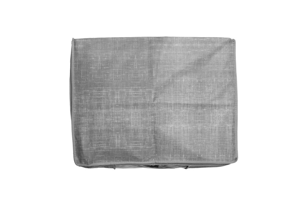 ESTIA ΘΗΚΗ ΑΠΟΘΗΚΕΥΣΗΣ GREY NON WOVEN ΥΦΑΣΜΑΤΙΝΗ ΜΕ ΔΙΠΛΟ ΦΕΡΜΟΥΑΡ 60x45x30cm