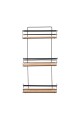 ESTIA ΕΤΑΖΕΡΑ BAMBOO ESSENTIALS ΜΕΤΑΛΛΙΚΗ ΙΣΙΑ 3 ΘΕΣΕΩΝ 25.5x10.5x49cm ΜΑΥΡΗ