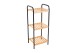 ESTIA ΡΑΦΙΕΡΑ ΕΠΙΔΑΠΕΔΙΑ BAMBOO ESSENTIALS ΜΕ ΜΕΤΑΛΛΙΚΗ ΒΑΣΗ 30x26x75cm 3 ΕΠΙΠΕΔΩΝ