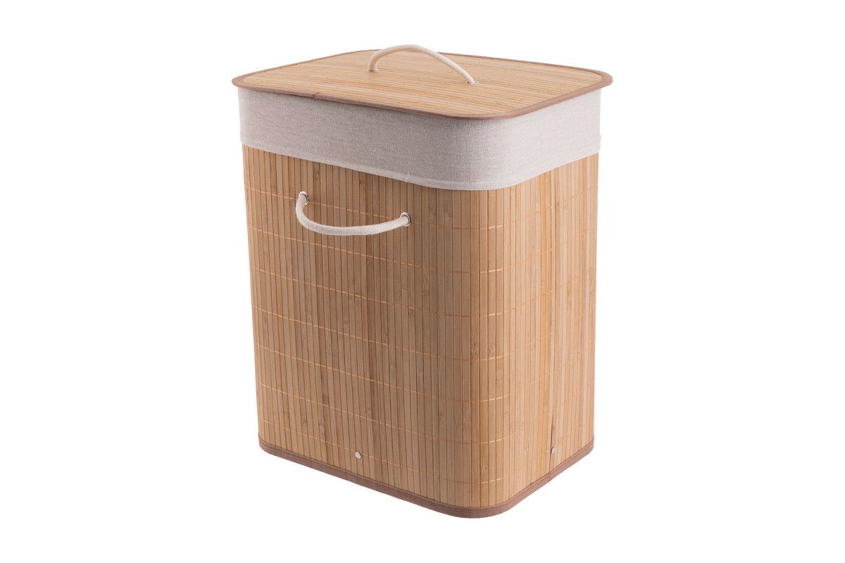 ESTIA ΚΑΛΑΘΙ ΑΠΛΥΤΩΝ BAMBOO ESSENTIALS ΠΤΥΣΣΟΜΕΝΟ ΟΡΘΟΓΩΝΙΟ 60lt