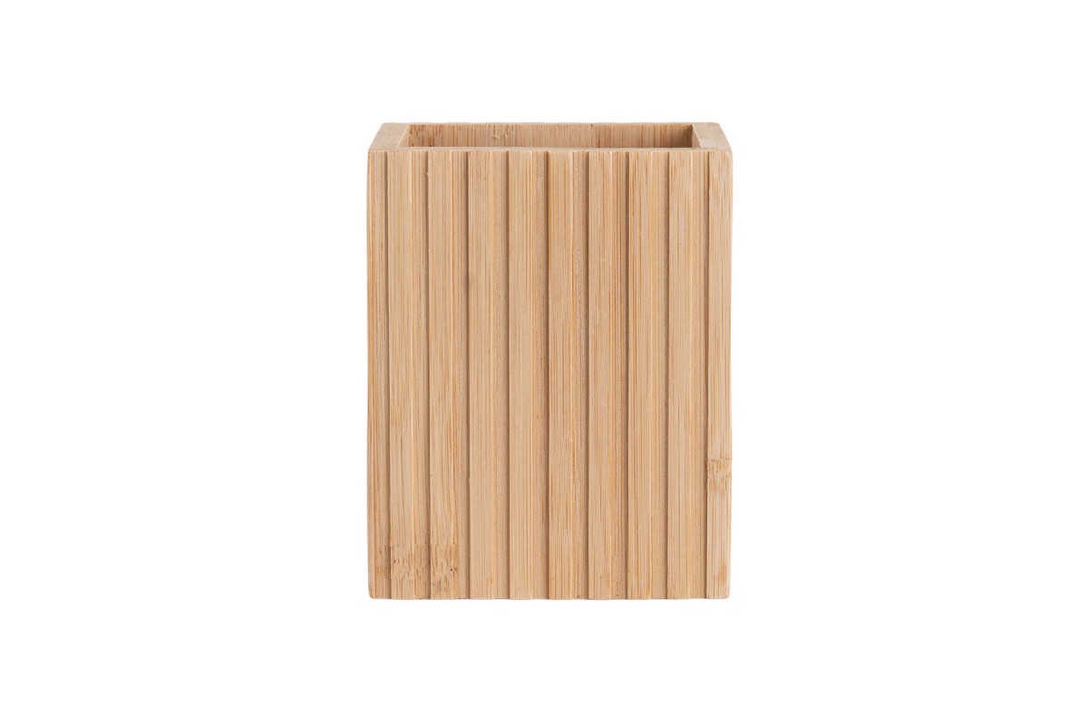 ESTIA ΘΗΚΗ ΟΔΟΝΤΟΒΟΥΡΤΣΑΣ BAMBOO ESSENTIALS ΤΕΤΡΑΓΩΝΗ 8.3x6.5x10.3cm