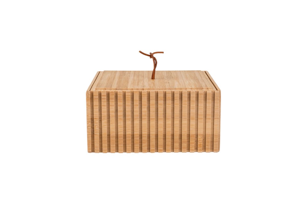 ESTIA ΚΟΥΤΙ ΑΠΟΘΗΚΕΥΣΗΣ ΚΑΙ ΟΡΓΑΝΩΣΗΣ BAMBOO ESSENTIALS 15x15x7cm