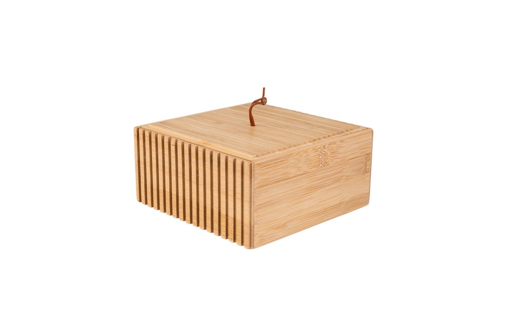 ESTIA ΚΟΥΤΙ ΑΠΟΘΗΚΕΥΣΗΣ ΚΑΙ ΟΡΓΑΝΩΣΗΣ BAMBOO ESSENTIALS 15x15x7cm