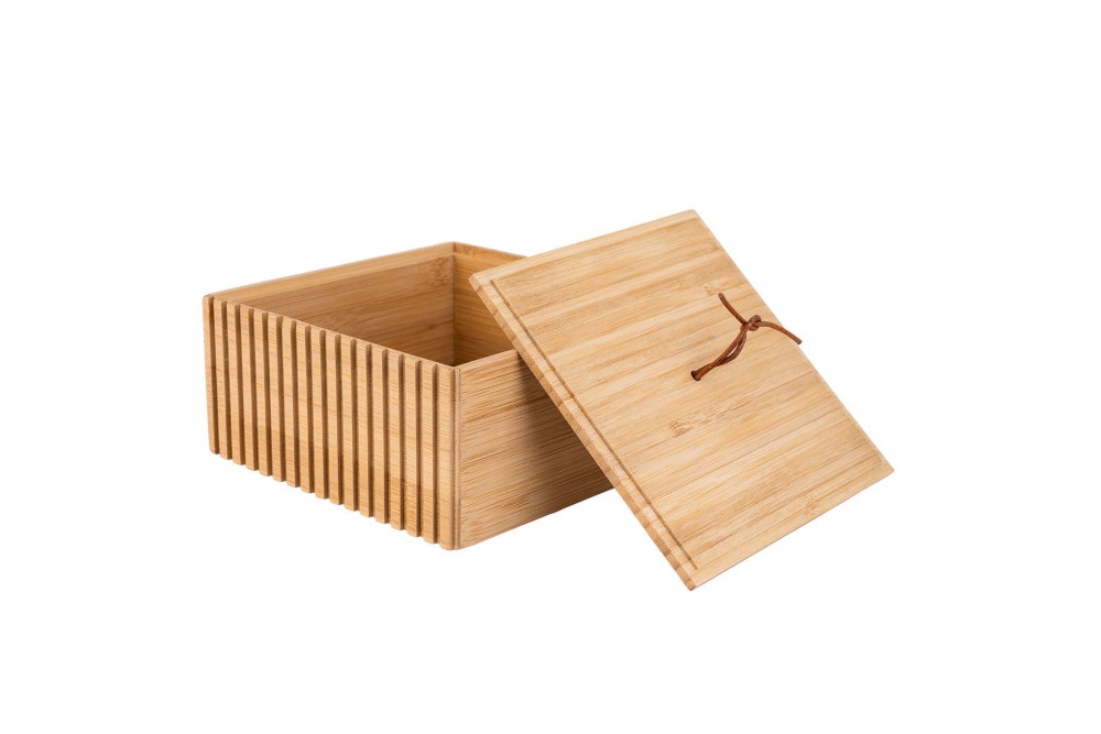 ESTIA ΚΟΥΤΙ ΑΠΟΘΗΚΕΥΣΗΣ ΚΑΙ ΟΡΓΑΝΩΣΗΣ BAMBOO ESSENTIALS 15x15x7cm
