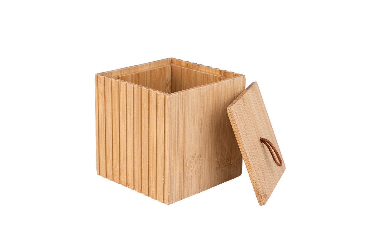 ESTIA ΚΟΥΤΙ ΑΠΟΘΗΚΕΥΣΗΣ ΚΑΙ ΟΡΓΑΝΩΣΗΣ BAMBOO ESSENTIALS 9x9x8cm