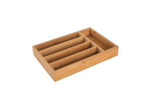 ESTIA ΘΗΚΗ ΣΥΡΤΑΡΙΟΥ ΓΙΑ ΜΑΧΑΙΡΟΠΙΡΟΥΝΑ BAMBOO ESSENTIALS 5 ΘΕΣΕΩΝ 33x23x4.5cm