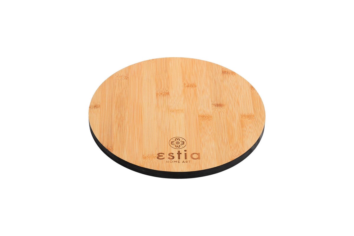 ESTIA ΕΠΙΦΑΝΕΙΑ ΚΟΠΗΣ BAMBOO ESSENTIALS ΣΤΡΟΓΓΥΛΟ 28cm ESTIA ΕΠΙΦΑΝΕΙΑ ΚΟΠΗΣ BAMBOO ESSENTIALS ΣΤΡΟΓΓΥΛΟ 28cm