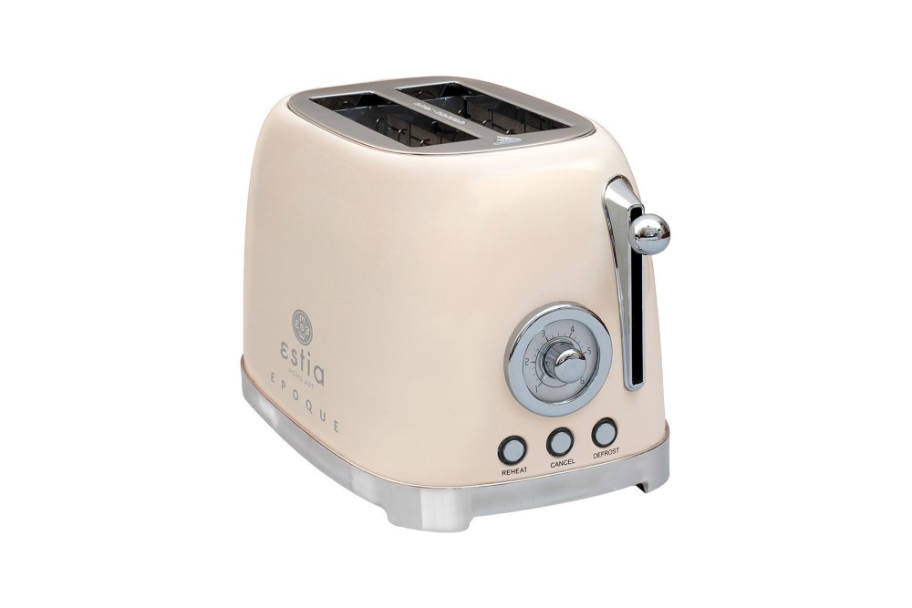 ESTIA ΦΡΥΓΑΝΙΕΡΑ ΡΕΤΡΟ EPOQUE 2 ΘΕΣΕΩΝ 815w ΚΡΕΜ