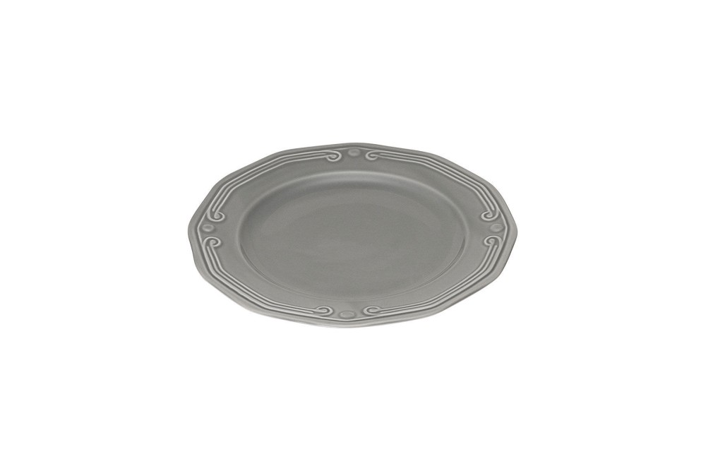 ESTIA ΠΙΑΤΟ ΡΗΧΟ ATHÉNÉE ΠΟΡΣΕΛΑΝΙΝΟ ΑΝΑΓΛΥΦΟ 20cm GREY