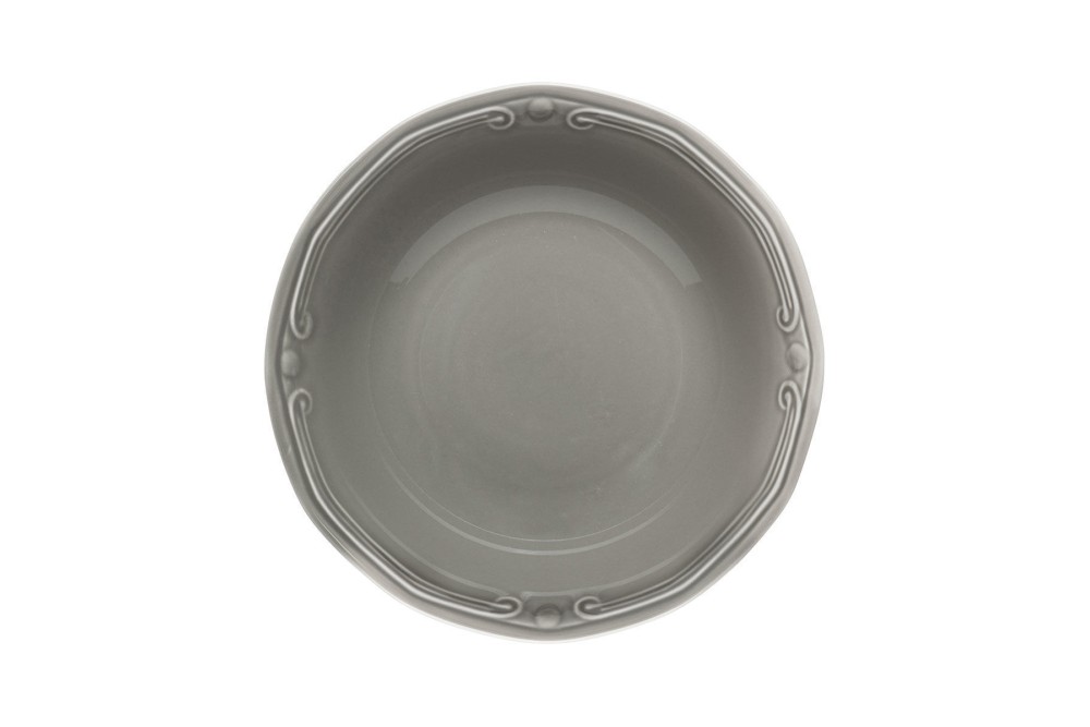 ESTIA ΣΑΛΑΤΙΕΡΑ ATHÉNÉE ΠΟΡΣΕΛΑΝΙΝΗ ΑΝΑΓΛΥΦΗ 23cm GREY