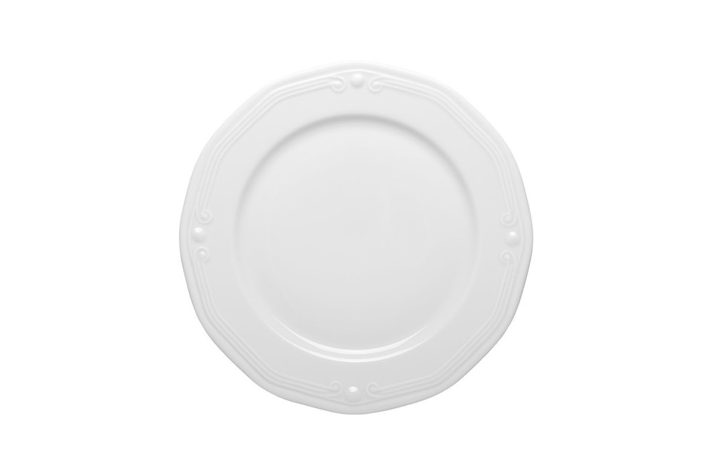 ESTIA ΠΙΑΤΟ ΡΗΧΟ ATHÉNÉE ΠΟΡΣΕΛΑΝΙΝΟ ΑΝΑΓΛΥΦΟ 27cm WHITE