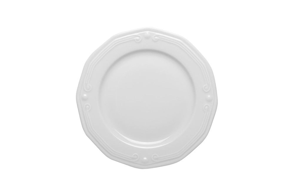 ESTIA ΠΙΑΤΟ ΡΗΧΟ ATHÉNÉE ΠΟΡΣΕΛΑΝΙΝΟ ΑΝΑΓΛΥΦΟ 20cm WHITE