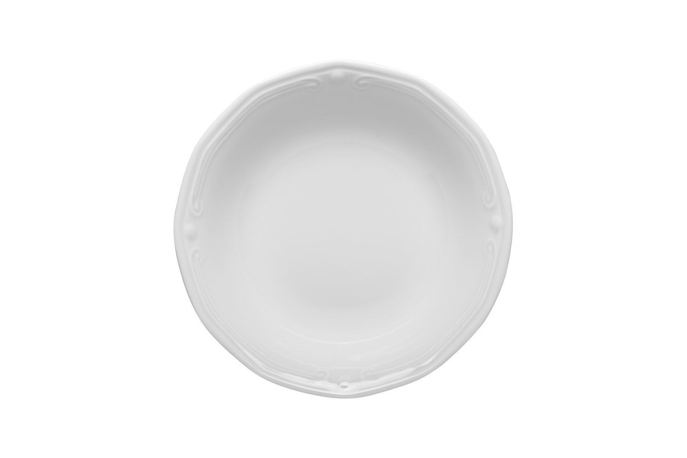 ESTIA ΣΑΛΑΤΙΕΡΑ ATHÉNÉE ΠΟΡΣΕΛΑΝΙΝΗ ΑΝΑΓΛΥΦΗ 23cm WHITE