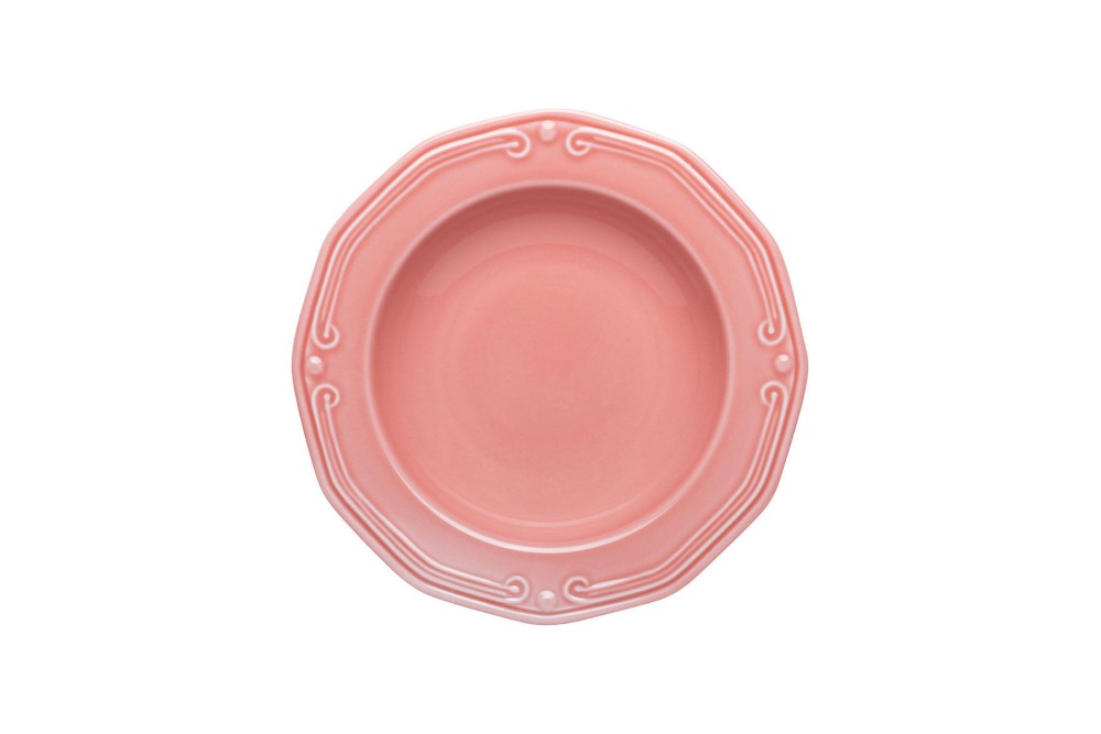ESTIA ΠΙΑΤΟ ΒΑΘΥ ATHÉNÉE ΠΟΡΣΕΛΑΝΙΝΟ ΑΝΑΓΛΥΦΟ 23cm  ROSE