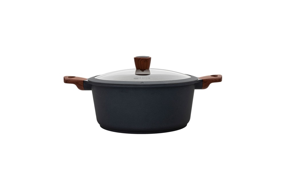 ESTIA ΚΑΤΣΑΡΟΛΑ STONE ΑΝΤΙΚΟΛΛΗΤΙΚΗ ΧΥΤΟΥ ΑΛΟΥΜΙΝΙΟΥ 28cm 6.7lt