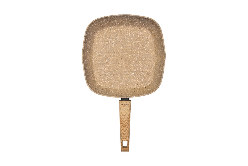 ESTIA ΓΚΡΙΛΙΕΡΑ EARTH ΑΝΤΙΚΟΛΛΗΤΙΚΗ ΠΡΕΣΣΑΡΙΣΤΟΥ ΑΛΟΥΜΙΝΙΟΥ 28cm