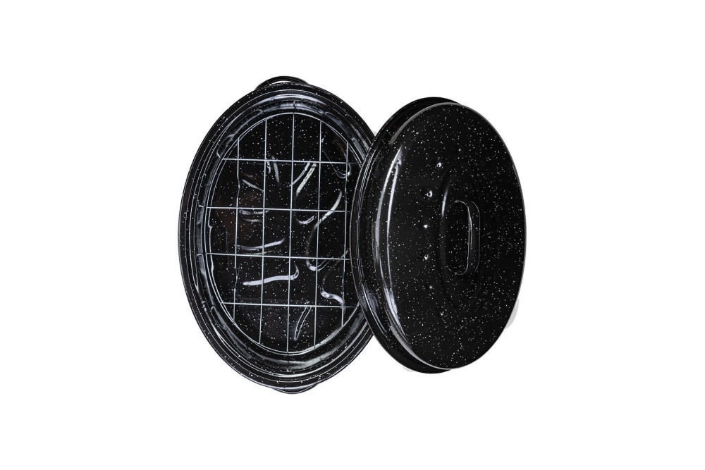 ESTIA ΓΑΣΤΡΑ ENAMEL ΕΜΑΓΙΕ 40x27x15cm 4.8lt ΜΕ ΣΧΑΡΑ