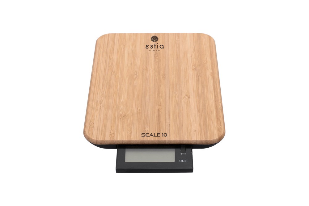 ESTIA ΖΥΓΑΡΙΑ ΚΟΥΖΙΝΑΣ SCALE 10 ΨΗΦΙΑΚΗ ΜΕΓΙΣΤΟY ΒΑΡΟΥΣ 10kg BAMBOO