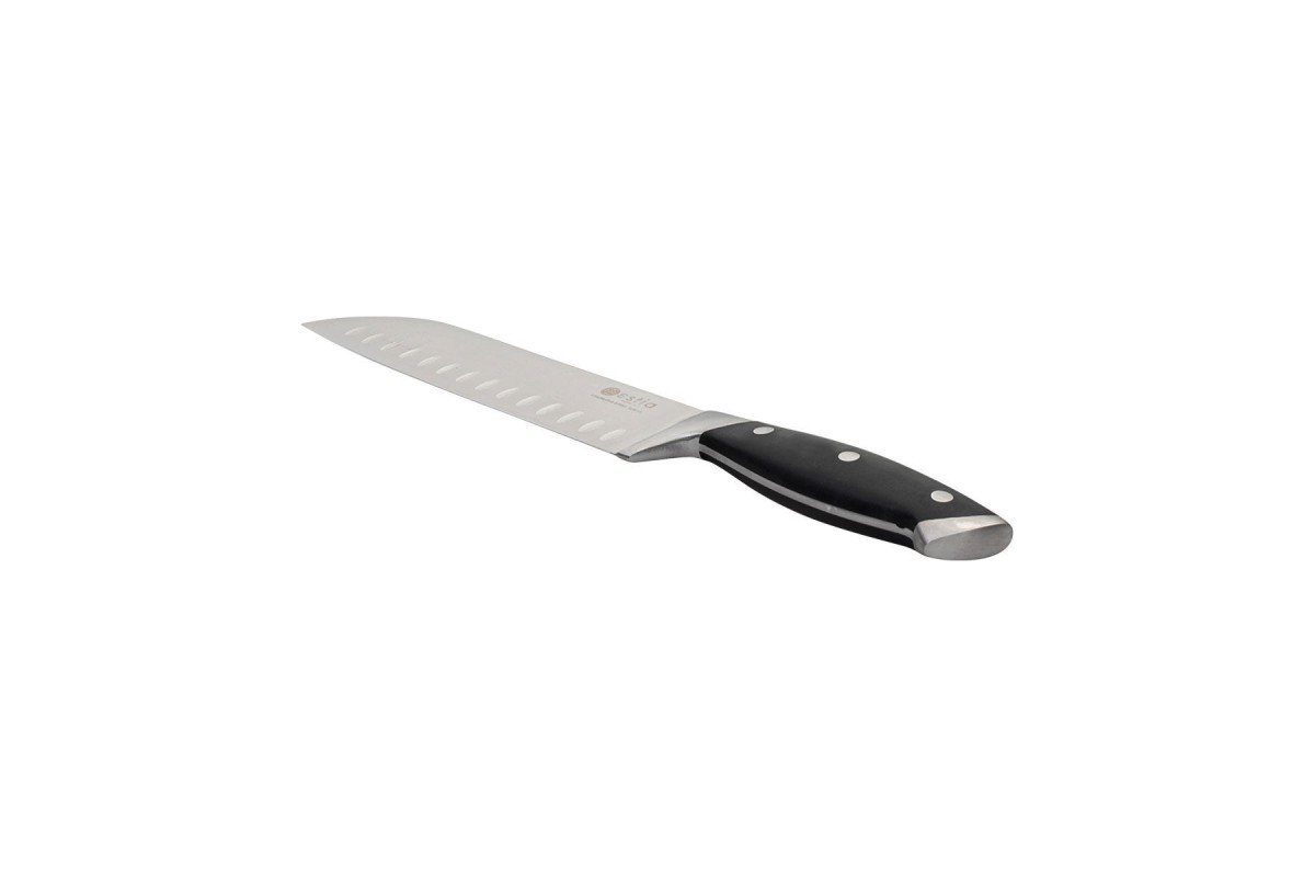 ESTIA ΜΑΧΑΙΡΙ SANTOKU BUTCHER ΑΝΟΞΕΙΔΩΤΟ 2.3mm ΜΕ ΛΕΠΙΔΑ 3CR14