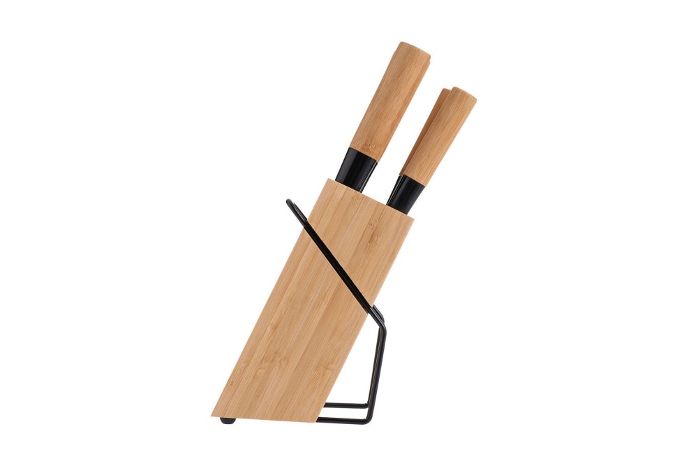 ESTIA ΜΑΧΑΙΡΙΑ BAMBOO ESSENTIALS ΑΝΟΞΕΙΔΩΤΑ ΜΕ ΒΑΣΗ ΣΕΤ 5 ΤΕΜ.