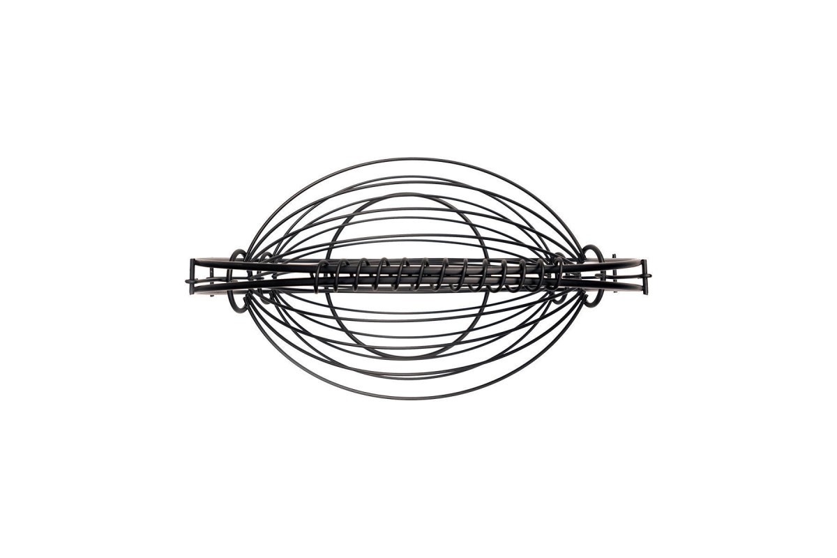 ESTIA ΦΡΟΥΤΙΕΡΑ 2 ΘΕΣΕΩΝ METAL BLACK ΜΕΤΑΛΛΙΚΗ 37χ20x42cm ΜΑΥΡΗ