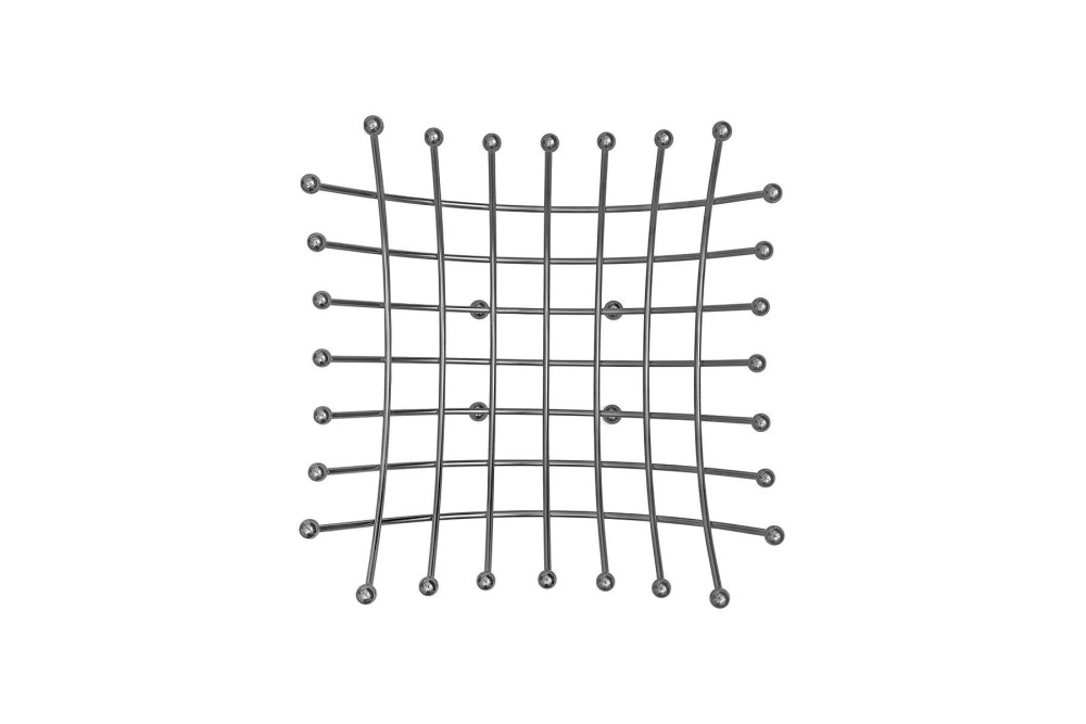 ESTIA ΦΡΟΥΤΙΕΡΑ ELEGANT NICKEL BLACK ΑΠΟ ΚΡΑΜΑ ΨΕΥΔΑΡΓΥΡΟΥ