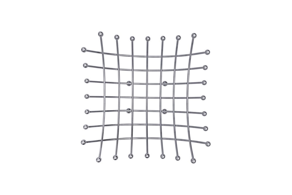 ESTIA ΦΡΟΥΤΙΕΡΑ ELEGANT NICKEL ΑΠΟ ΚΡΑΜΑ ΨΕΥΔΑΡΓΥΡΟΥ