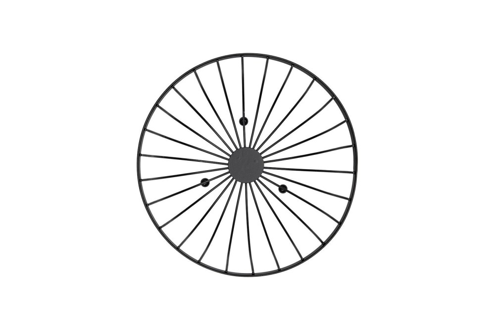 ESTIA ΦΡΟΥΤΙΕΡΑ ΜΕΤΑΛΛΙΚΗ 25x13cm ΜΑΥΡΗ