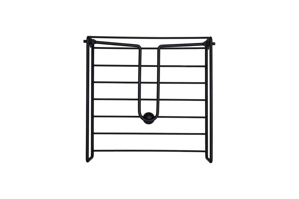 ESTIA ΧΑΡΤΟΠΕΤΣΕΤΟΘΗΚΗ ΤΕΤΡΑΓΩΝΗ METAL BLACK ΜΕΤΑΛΛΙΚΗ