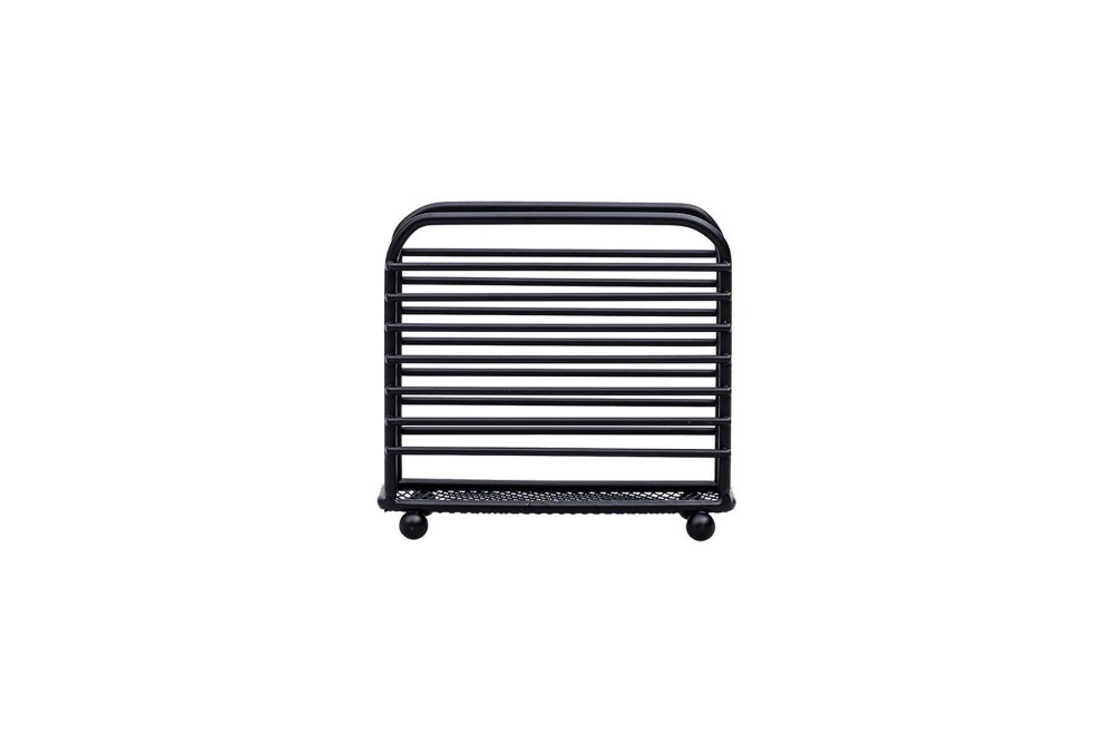 ESTIA ΧΑΡΤΟΠΕΤΣΕΤΟΘΗΚΗ ΟΡΘΙΑ METAL BLACK ΜΕΤΑΛΛΙΚΗ