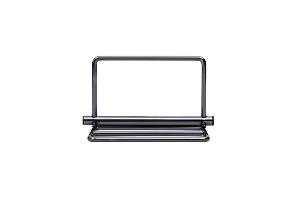 ESTIA ΧΑΡΤΟΠΕΤΣΕΤΟΘΗΚΗ NICKEL BLACK ΑΠΟ ΚΡΑΜΑ ΨΕΥΔΑΡΓΥΡΟΥ