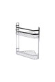 ESTIA ΕΤΑΖΕΡΑ ELEGANT ΜΕΤΑΛΛΙΚΗ ΓΩΝΙΑΚΗ 2 ΘΕΣΕΩΝ 32x28x18cm ΧΡΩΜΙΟΥ