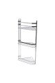 ESTIA ΕΤΑΖΕΡΑ ELEGANT ΜΕΤΑΛΛΙΚΗ ΓΩΝΙΑΚΗ 3 ΘΕΣΕΩΝ 54x28x18cm ΧΡΩΜΙΟΥ