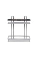 ESTIA ΕΤΑΖΕΡΑ ELEGANT ΜΕΤΑΛΛΙΚΗ ΙΣΙΑ 2 ΘΕΣΕΩΝ 27x25x12.5cm ΧΡΩΜΙΟΥ